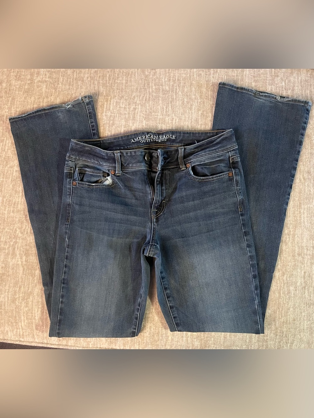 American Eagle Outfitters Women's Light Blue Boot Cut Jeans 10 long